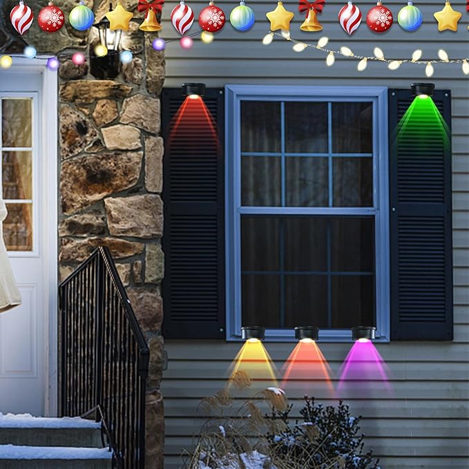 K.E.J. Solar Step Lights 16Pack, Solar Deck Lights for Fence Waterproof Led Solar Lights for Stairs, Pool, Fence, Yard, Patio, and Pathway