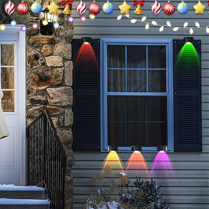 K.E.J. Solar Step Lights 16Pack, Solar Deck Lights for Fence Waterproof Led Solar Lights for Stairs, Pool, Fence, Yard, Patio, and Pathway
