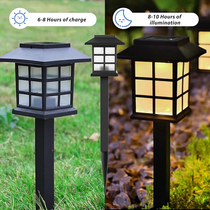 Solar Outdoor Lights,12 Pack LED Light Outdoor Waterproof, Solar Walkway Lights Maintain 8 Hours of Lighting for | Lumora
