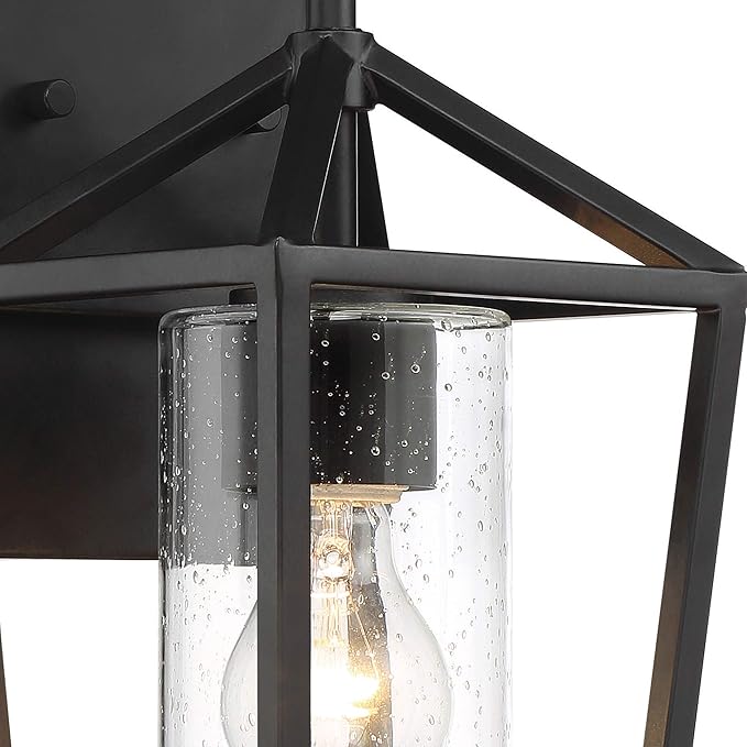 NUVO 60/6591 Hopewell Lighting Fixture, 1Lt Small Lantern, Matte Black - Outdoor Wall Light | Lumora