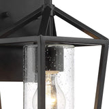 NUVO 60/6591 Hopewell Lighting Fixture, 1Lt Small Lantern, Matte Black - Outdoor Wall Light | Lumora