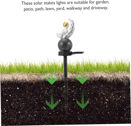 Outdoor Solar Astronaut Light Waterproof Resin Decorative Garden Lamp for Lawn and Patio Solar Yard Lights for Landscape and Pathway