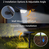 Solar Lights Outdoor Waterproof IP65, Landscape Spotlights with 73 LED, 3 Modes Auto On/Off Solar Spot Lights | Lumora