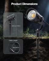 HIBOITEC Low Voltage Landscape Lighting with Connectors 12W Spotlights Landscape Lights Kit 12-24V AC/DC IP65 | Lumora
