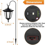 Viewsun 34 Inch Solar Hanging Lights, Shepherd Hook Lights with 4 Lighting Modes Waterproof Outdoor Decorative | Lumora