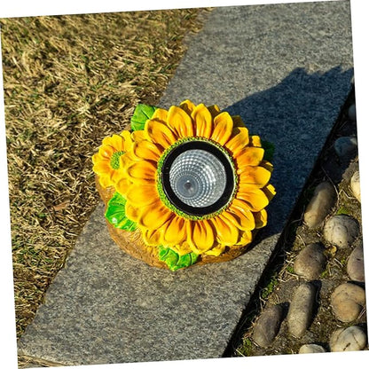 LIFKOME Solar Flower Light Sunflower Garden Decor Easy Installation Outdoor Lamp for Pathway Patio and Wedding Decoration High Conversion Solar Panel for Automatic Dusk Illumination