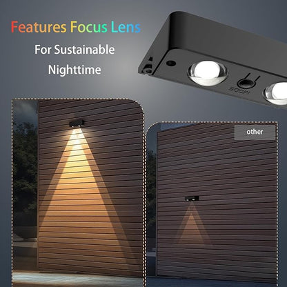 Solar Lights Outdoor Waterproof, WL09M-T RGBWW Spotlight Lens, Solar Lights Outdoor Decorative, 10 Colors for Patio, Garden Walls (MIN)