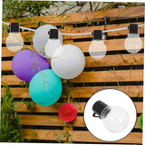 Wakauto 20pcs Transparent Globe String Light Bulbs with Black Caps Plastic Replacement - Outdoor Lighting Accessory | Lumora