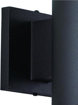 VAXCEL Chiasso Modern Outdoor Porch Light, 5" W x 7.25" H Black Cylinder Wall Sconce, Waterproof Dark Sky Wall | Lumora