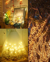 Twinkle Star 2 Pack Solar String Lights Outdoor, Total 80 FT 240 LED Solar Fairy Lights Outside Waterproof 8 Modes | Lumora