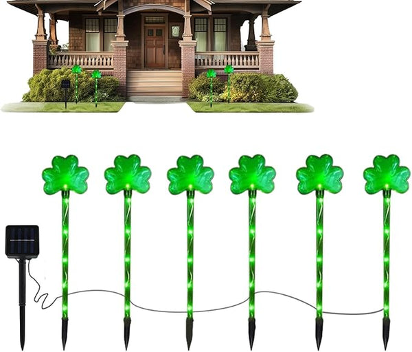 Valentines Solar Lights Outdoor - St Patty's Day Decorations, St. Patrick’s Day Yard Art | St. Patrick’s Day Lawn | Lumora