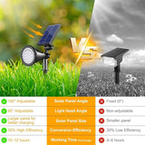 Solar Spot Lights Outdoor, Color Changing Spot Lights Outdoor 36 LEDs, Adjustable Solar Powered Multicoloured | Lumora