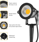 Low Voltage Landscape Lights 10W 12V Landscape Lighting with Connectors Warm White Waterproof Outdoor Spotlights | Lumora