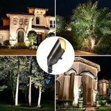 LED Spot Lights Outdoor Landscape Lighting 118 - Solid Brass Spotlight LED Yard Lights Security Landscape Lights | Lumora