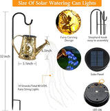Solar Watering Can Lights, Unique Fairy Gifts for Women Mom Grandma Birthday, Waterproof Outdoor Garden Decor Large | Lumora