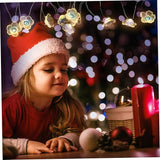 1set Led Battery Peach Blossom String Lights Flower Shaped Lamps Decorative Outdoor String Lamp for Garden Party | Lumora