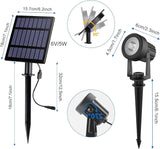 Solar Spot Lights Outdoor, Landscape Spotlights IP65 Waterproof 9.8ft Cable, Dusk to Dawn Solar Uplights for Trees | Lumora