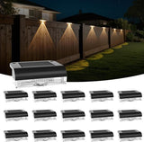 Solar Fence Lights Outdoor, 16 Pack Fence Light Solar Powered, Deck Lights Waterproof Led for Garden, Backyard | Lumora