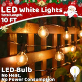 10FT LED Outdoor String Lights - Waterproof Patio Lights Shatterproof G40 Edison Globe Bulb, Connectable Hanging | Lumora