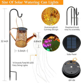 Solar Watering Can Lights, Hummingbird Gifts for Women Mom Grandma Birthday, Waterproof Outdoor Multicolor Garden | Lumora