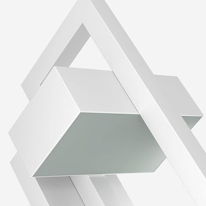 LamQee Modern Outdoor Wall Lights 3000K Integrated LED Outdoor Wall Sconces Lighting, Contemporary Exterior Lighting Fixtures Outside Wall Mount Lights for House Porch Front Door Garage, Matte White