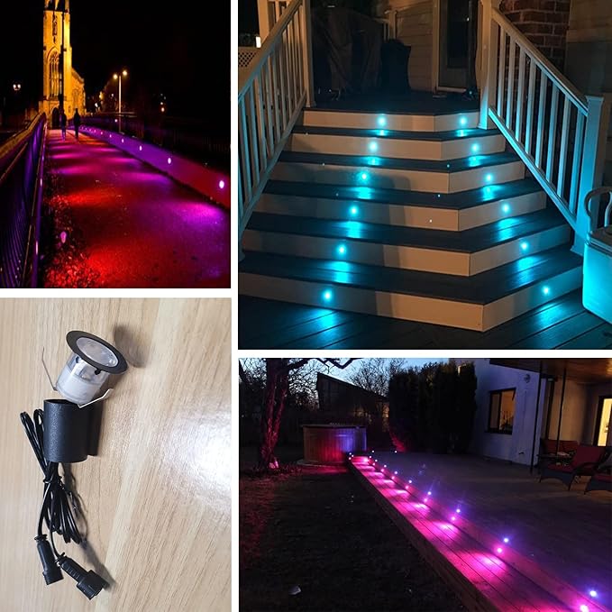 LED Deck Light Kit 0.1W-0.3W Low Voltage RGB Outdoor Lighting with Protecting Shell,6Lm IP67 Waterproof Outdoor | Lumora