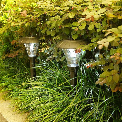 4 Pack Solar Pathway Lights Outdoor Lawn Lights IP65 Waterproof Solar Lights Solar Yard Lights for Garden Patio Yard Landscape Pathway Lawn