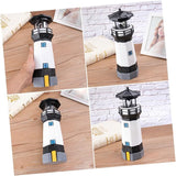 1pc Led Solar Revolving Lighthouse Garden Decorative Light for Lawns Walkways and Yards Energy-Saving Resin Design | Lumora