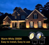 TOVEENEN LED Outdoor Landscape Spotlight 120V 12W Waterproof Spot Lights for Yard House Garden Christmas Lighting | Lumora