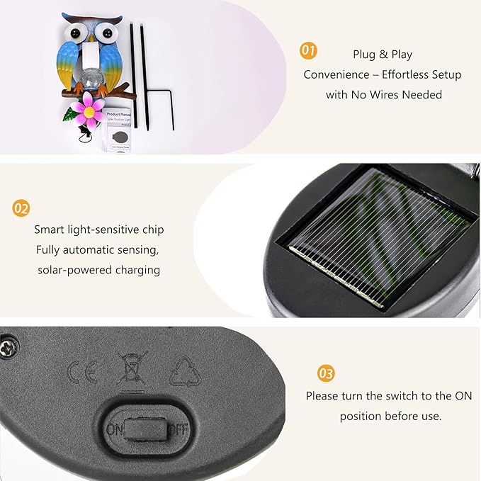 Garden Decor Solar Lights Peacock Lawn Light, for Yard Outdoor Decorations Ground Inserted Outdoor Waterproof | Lumora