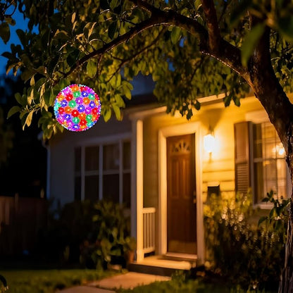 LUCKY SHINE 7.5" Multi-Color LED Sphere Ball Lights, UL Certified and Commercial Grade Starlight Sphere, Waterproof for Indoor Outdoor Christmas, Garden, Party, Porch Decor