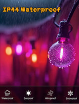 50Ft G40 LED Outdoor Christmas String Lights, Christmas Decorations with 27 LED Shatterproof Clear Orange and | Lumora