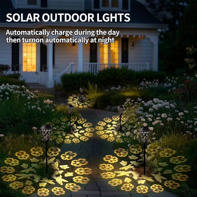 Solar Pathway Lights, Hummingbird Metal Copper Lantern for Garden, Patio, Lawn, Walkway, Outdoor Waterproof Landscape Lighting Decorative, Ideal Gifts for Women, Mom, Grandma (1)
