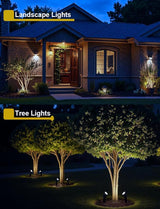 12W Landscape Lights Low Voltage LED Landscape Lighting Spotlight Waterproof Garden Pathway Christmas Decorative | Lumora