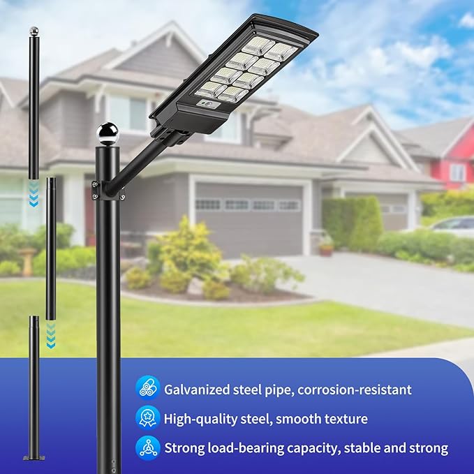Street Light Pole 13Ft, Street Light Poles for Outdoor Lighting,Solar Pole Accessory for Street, Suitable for | Lumora