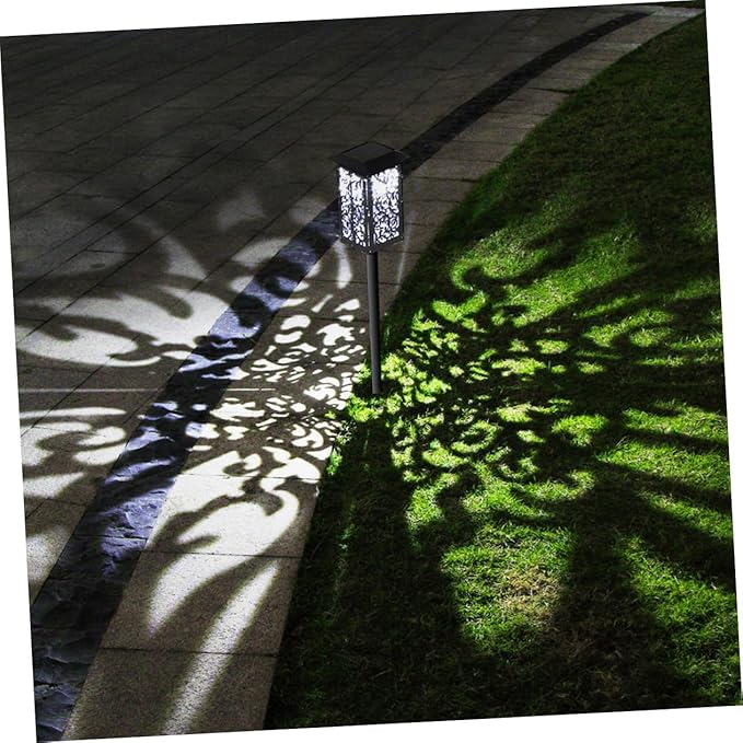 balacoo LED Solar Garden Light Outdoor Ground Lamp Easy Install Solar Lawn Light for Patio Pathway Landscape Decor for Parks and Villas