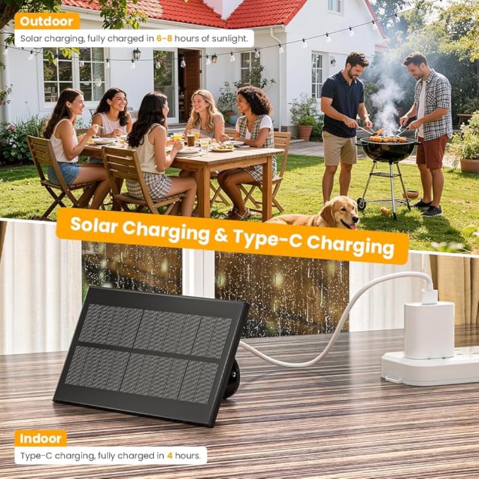 100FT Solar String Lights Outdoor Waterproof IP65 with USB-Charging , Solar Powered LED Patio Lights with 50+2 | Lumora