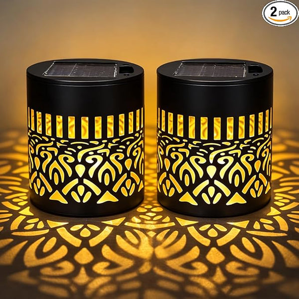 Decorative Solar Mandala Lights Outdoor, Waterproof Mandala Solar Fence Lights for Garden, Patio, Deck & Backyard | Lumora