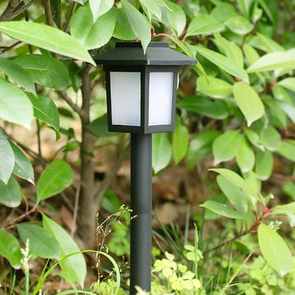 4pcs Waterproof Solar Pathway Lights Outdoor LED Garden Yard Lawn Lighting Fixtures Black