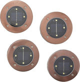 Bell+Howell Disk Lights Solar Weatherproof LED Outdoor, As Seen on TV, 4 Count (Pack of 6) | Lumora