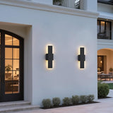 2 Pack LED Modern Outdoor Wall Lights Dimmable 3-Color Temperature 15.7in Exterior Lighting Fixtures IP65 | Lumora