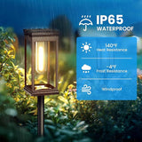 Upgraded Square Solar Pathway Lights Outdoor - 8 Pack, IP65 Waterproof & Super Bright, Auto On/Off Warm White LED | Lumora