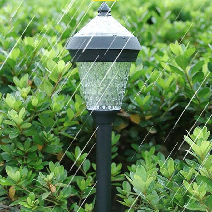 Solar Lights Outdoor 4 Pack Solar Pathway Lights Outdoor Waterproof LED Landscape Lights Solar Powered Outdoor Lights Solar Garden Lights for Pathway Walkway Yard
