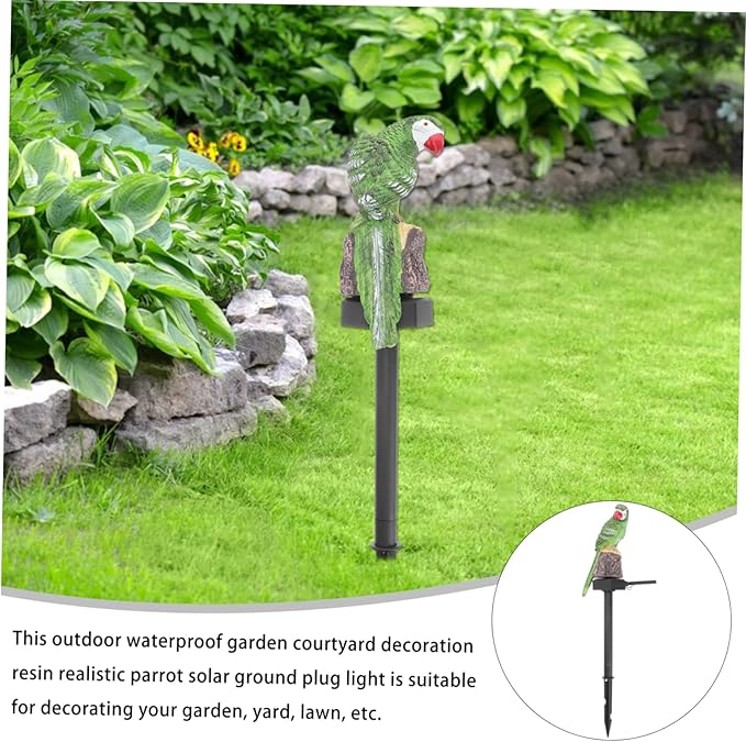 1pc Parrot-Shaped Solar Energy Decorative Lamp Garden Light Adornment for Pathway Patio and Flower Bed Ground | Lumora