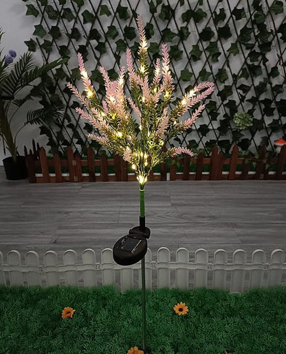 Ulalaza 2PCS Garden Solar Lights Multi-Color Changing 28 LED Flower Stake Light Decorative Landscape Lawn Yard Outdoor Lights Pink and Red Length 90 * 60 * 400mm/4 * 3 * 16inch