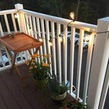 SUNSGNE 25FT Outdoor Edison Bulb String Lights with 27 Clear Edison Bulbs, ST35 Vintage String Lights for Patio | Lumora