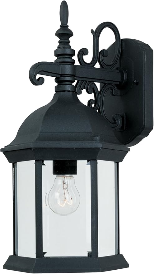Designers Fountain Devonshire Outdoor Light Fixture, 16.5 Inch Exterior Wall Lantern Sconce for Front Door, Patio | Lumora