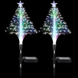 Baquler 2 Pcs Solar Christmas Tree Garden Stake Lights Outdoor Christmas Tree Yard Decorations Multicolor LED Solar | Lumora