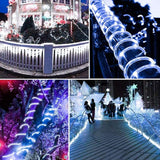 Honche Solar Rope Light 33FT 100LED IP65 Waterproof Outdoor LED Copper Fairy String Tube Lights for Party Gazebo | Lumora
