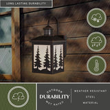 VAXCEL Yosemite Bronze Motion Sensor Dusk to Dawn Rustic Outdoor Wall Light White Glass | Lumora